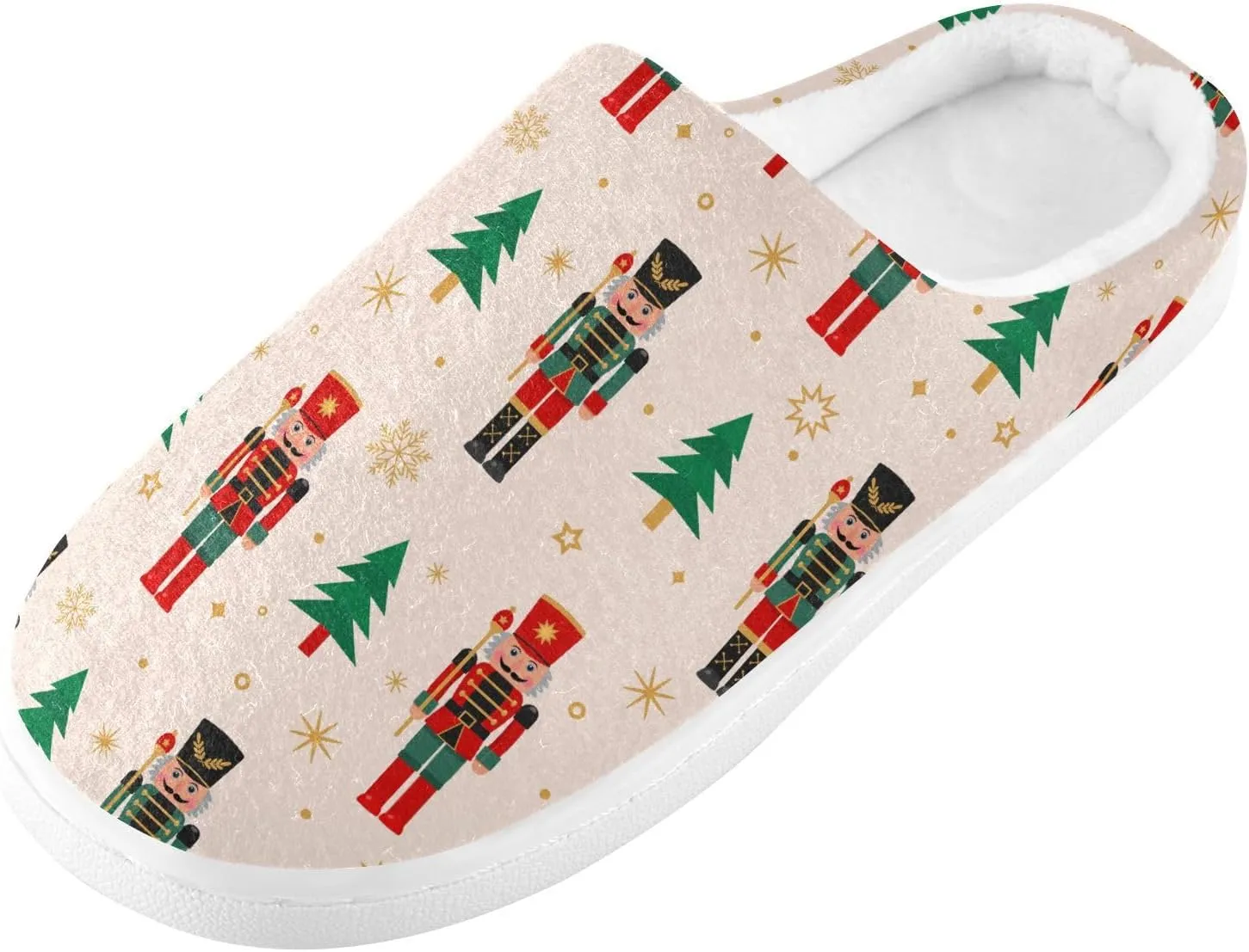 Women's and Men's Fuzzy House Slippers - Cozy Memory Foam Indoor/Outdoor Warm Nonslip Family Slippers
