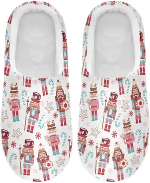 Women's and Men's Fuzzy House Slippers - Cozy Memory Foam Indoor/Outdoor Warm Nonslip Family Slippers