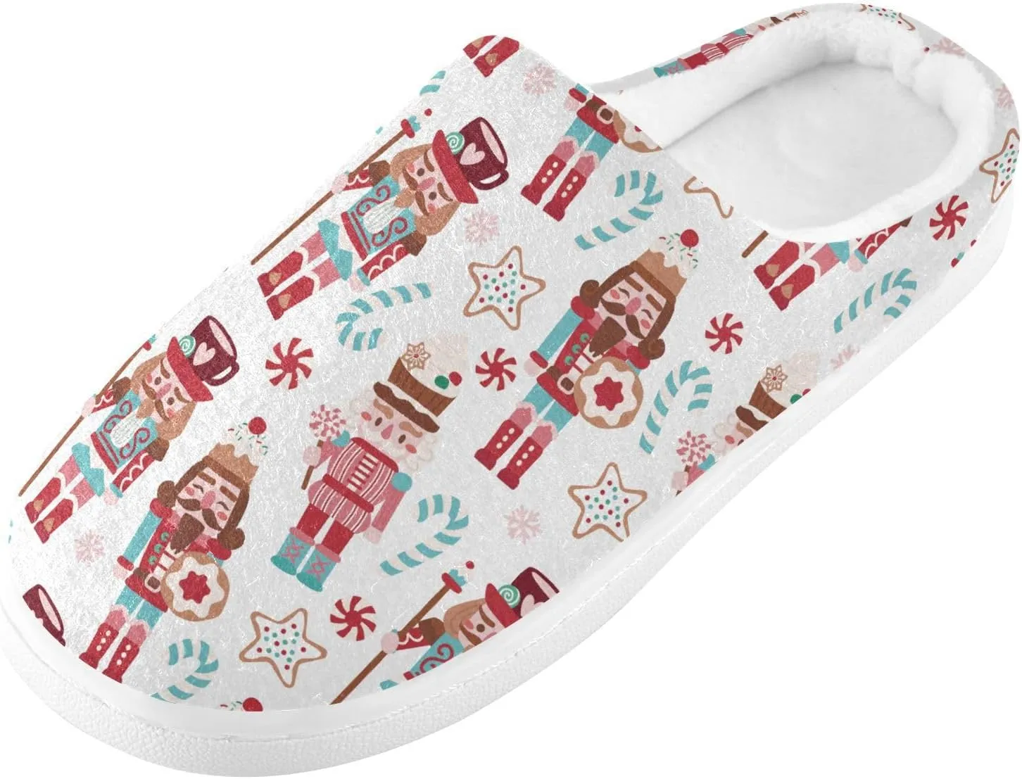 Women's and Men's Fuzzy House Slippers - Cozy Memory Foam Indoor/Outdoor Warm Nonslip Family Slippers