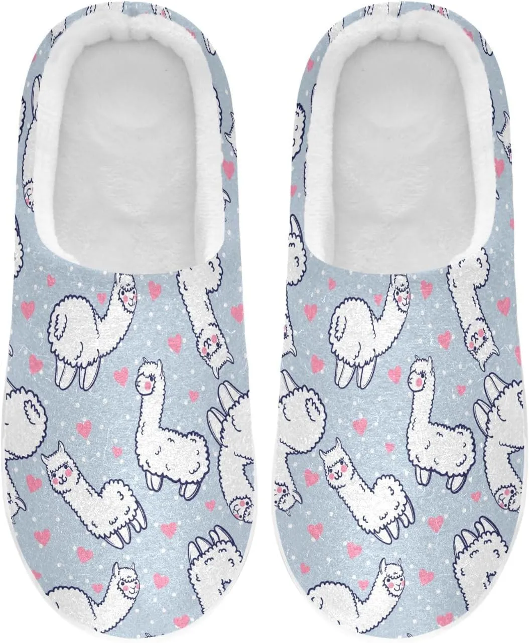 Women's and Men's Fuzzy House Slippers Cozy Memory Foam Slippers Warm Nonslip Slippers