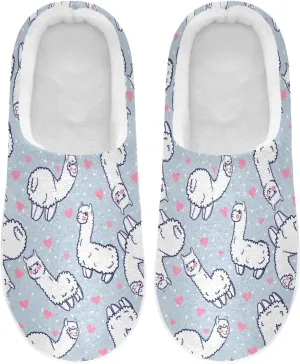 Women's and Men's Fuzzy House Slippers Cozy Memory Foam Slippers Warm Nonslip Slippers