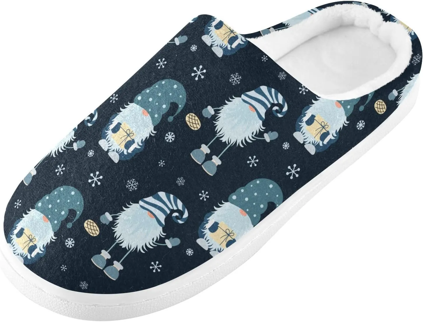 Women's and Men's Fuzzy House Slippers Cozy Memory Foam Slippers Warm Nonslip Slippers