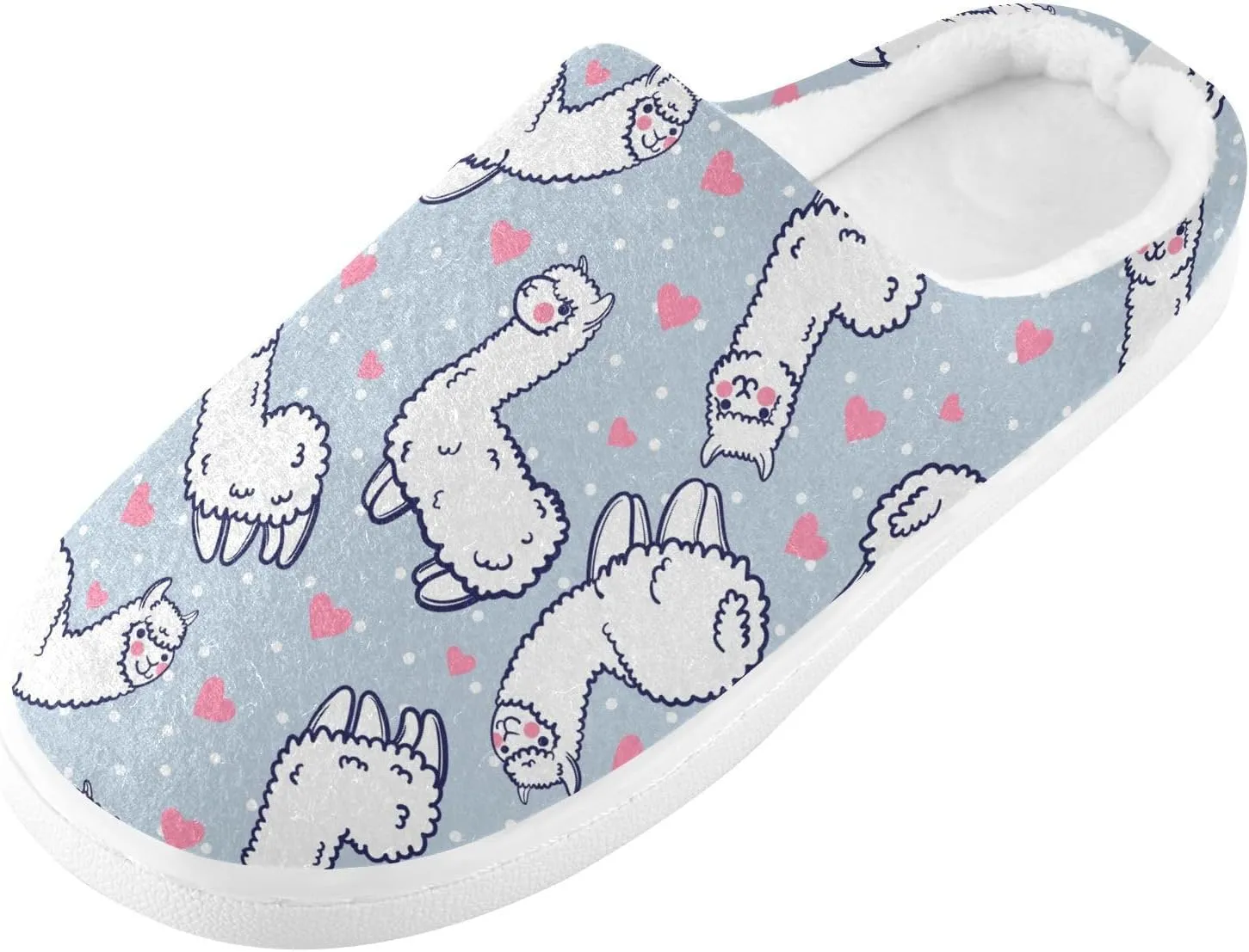 Women's and Men's Fuzzy House Slippers Cozy Memory Foam Slippers Warm Nonslip Slippers