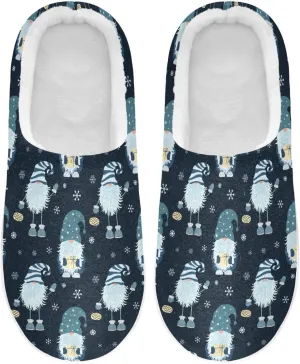 Women's and Men's Fuzzy House Slippers Cozy Memory Foam Slippers Warm Nonslip Slippers