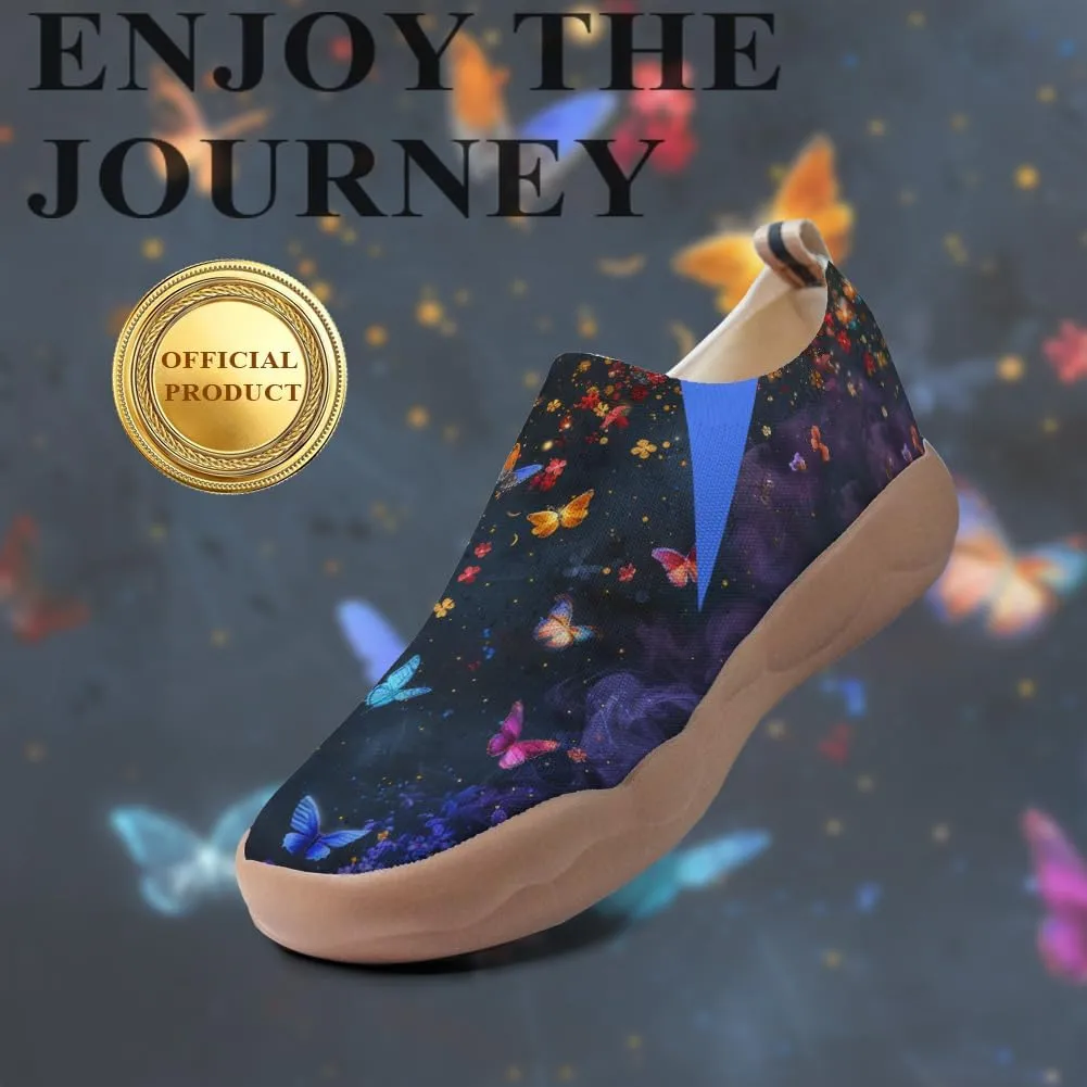 Women's Art Travel Shoes Slip On Casual Cozy Loafers Lightweight Comfort Fashion Sneaker