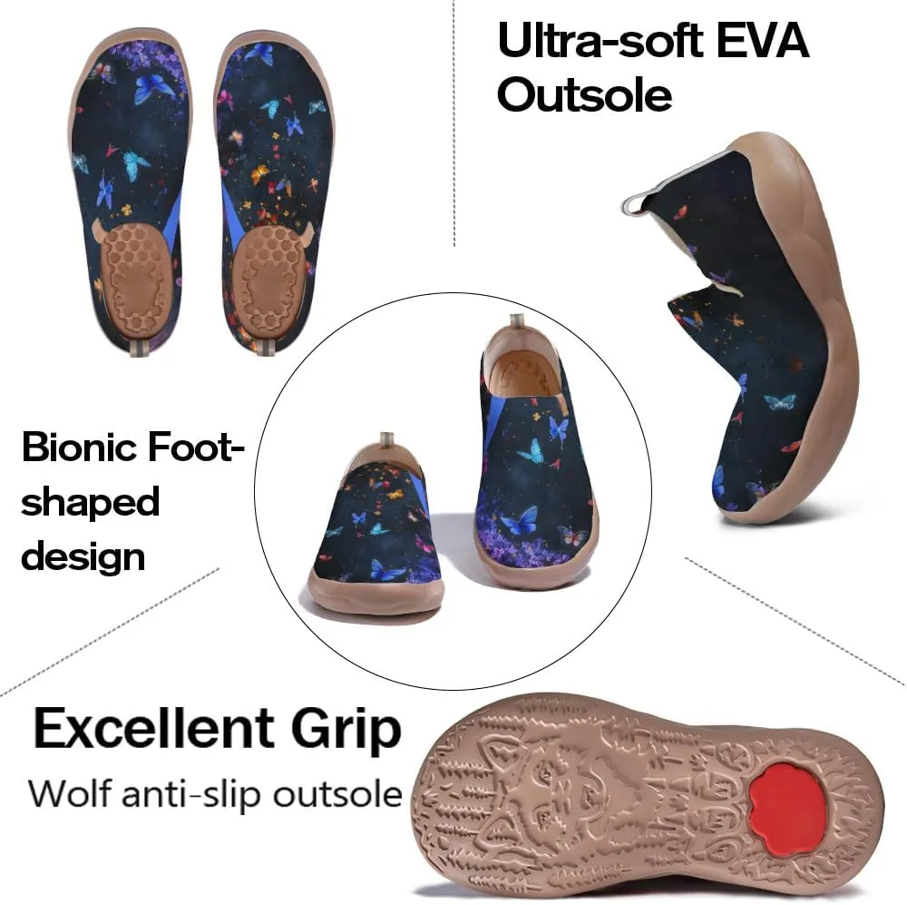 Women's Art Travel Shoes Slip On Casual Cozy Loafers Lightweight Comfort Fashion Sneaker