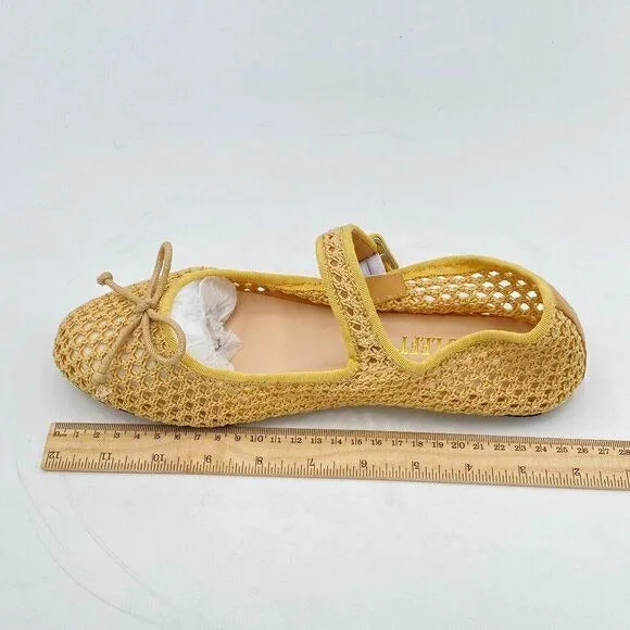 Women's Bowknot Ankle Strap Mary Janes Classic Closed Round Toe Ballet Flats