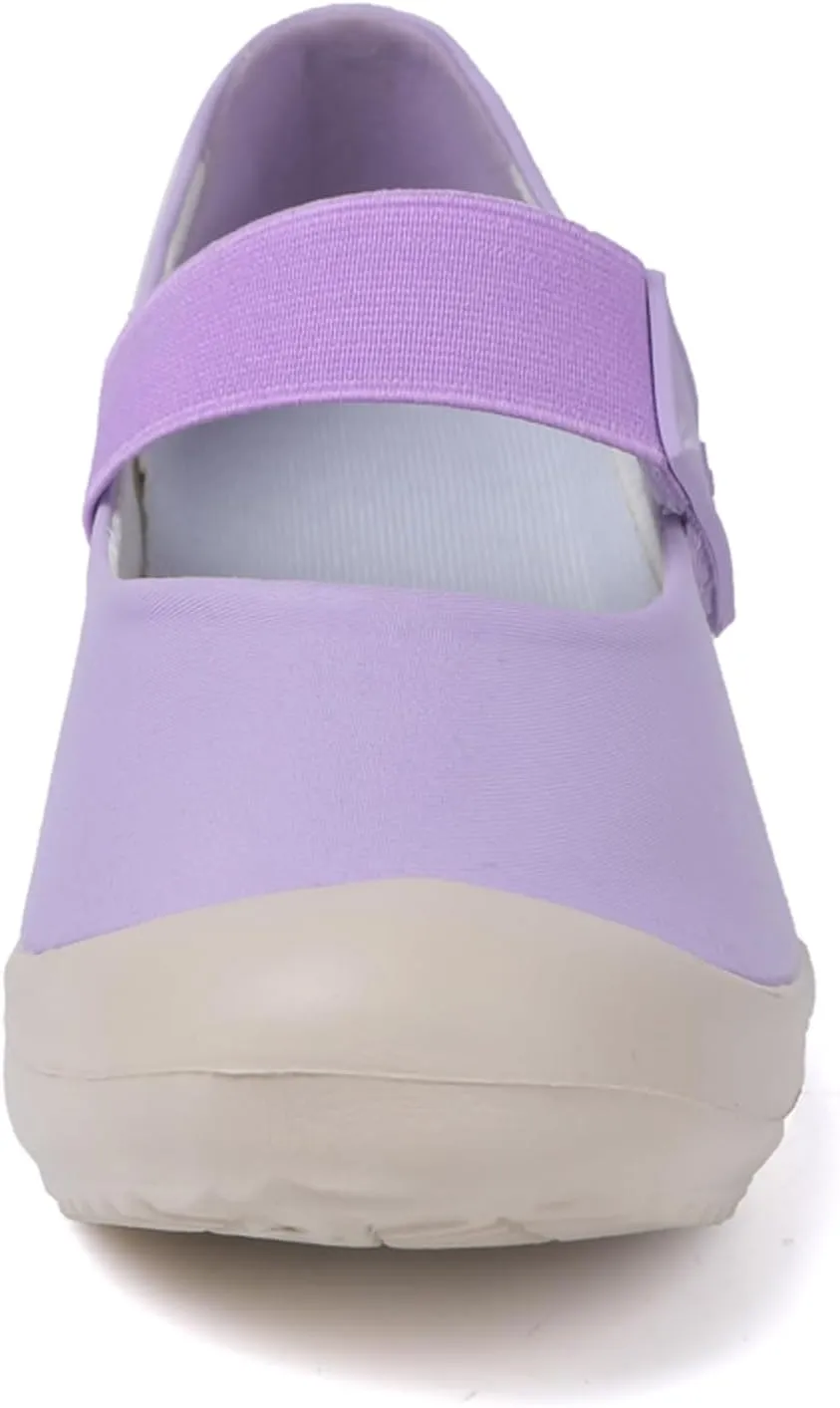 Women's Casual Slip-on Arch Support Mary Jane Shoes,Fashion Hook-Loop Orthopedic Walking Sneakers,Comfort Breathable Soft Sole Non Slip Flats Shoes