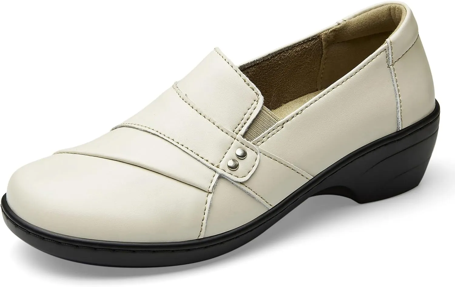 Women's Comfortable & Lightweight Leather Loafers Slip-Ons Stylish Business Casual Dress Shoes Work Office Everyday Walking Shoes for Women