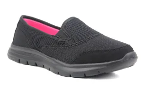 Womens Ladies Super Lightweight Slip On Mesh Active Sneaker Running Trainers