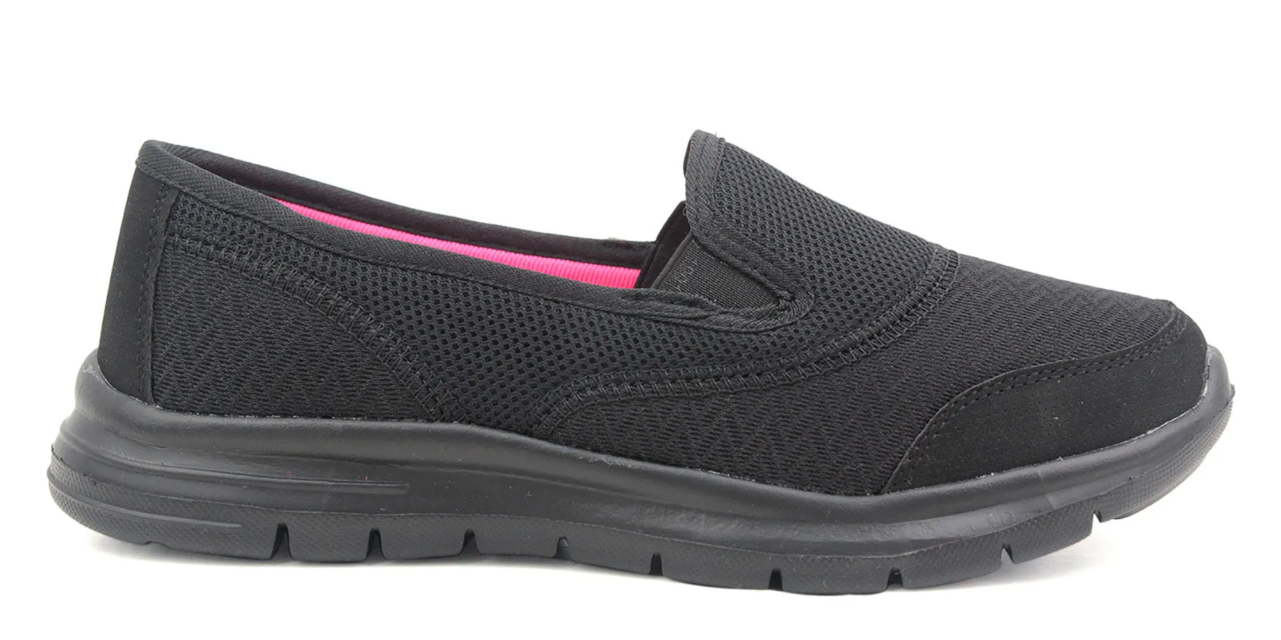 Womens Ladies Super Lightweight Slip On Mesh Active Sneaker Running Trainers