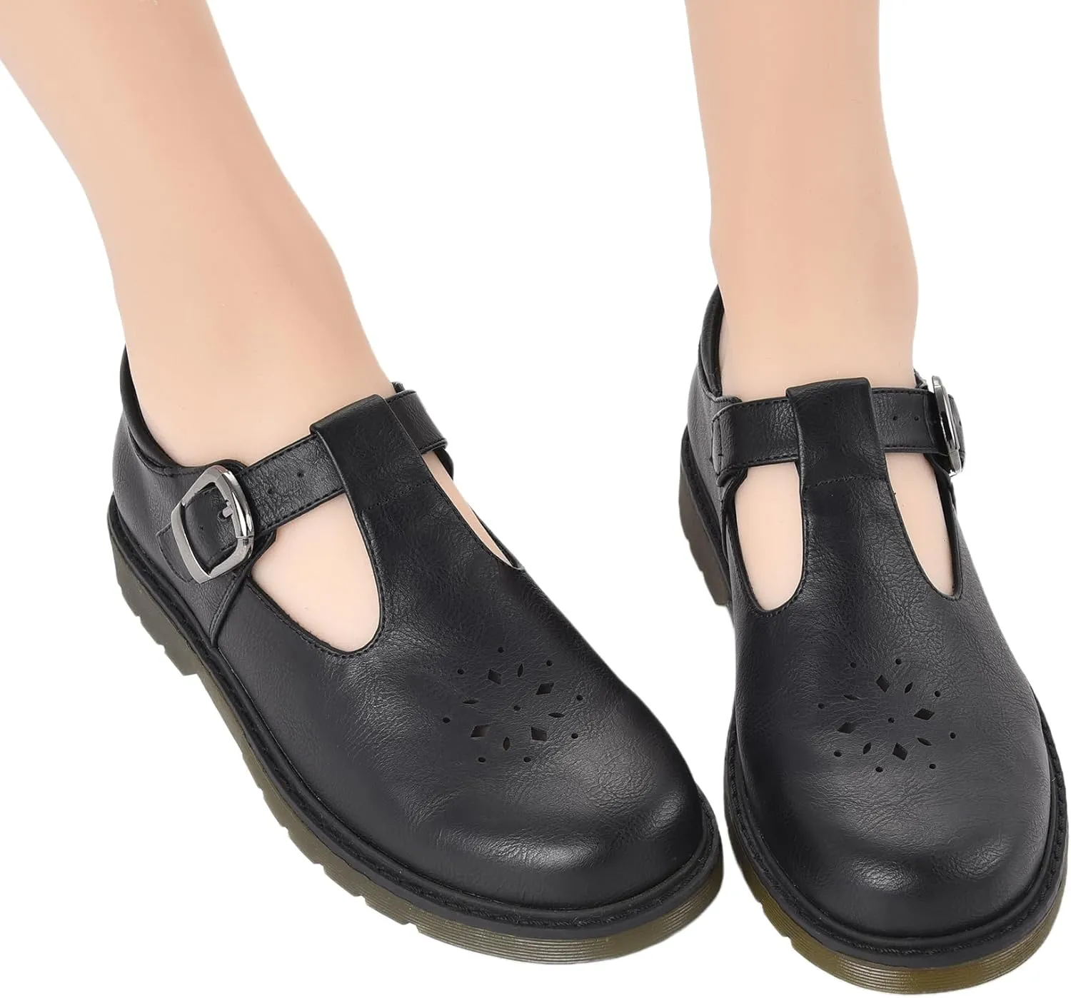 Women's Mary Jane Shoes - Classic Brown Oxford Style for Women Comfortable & Stylish Womens Mary Jane Shoes for Everyday Wear，Work & Student Shoe