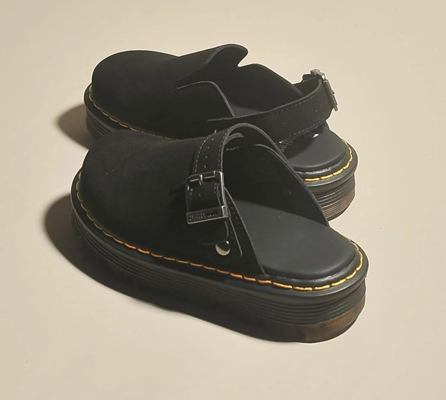 Women's Platform Buckle Clogs Mules,Slip on Ladies Trendy Dressy Casual Everyday Comfortable Memory Foam Fancy Vacation Shoe