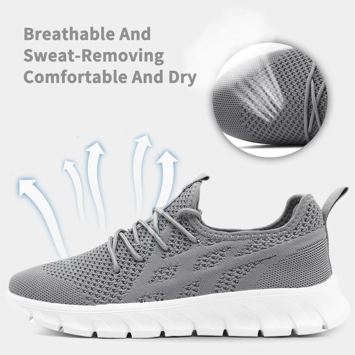 Women's Running Shoes Lightweight Walking Sneakers Tennis Athletic Lace Up Gym Casual Fashion Fitness Sports Soft Sole Mesh Workout Comfortable