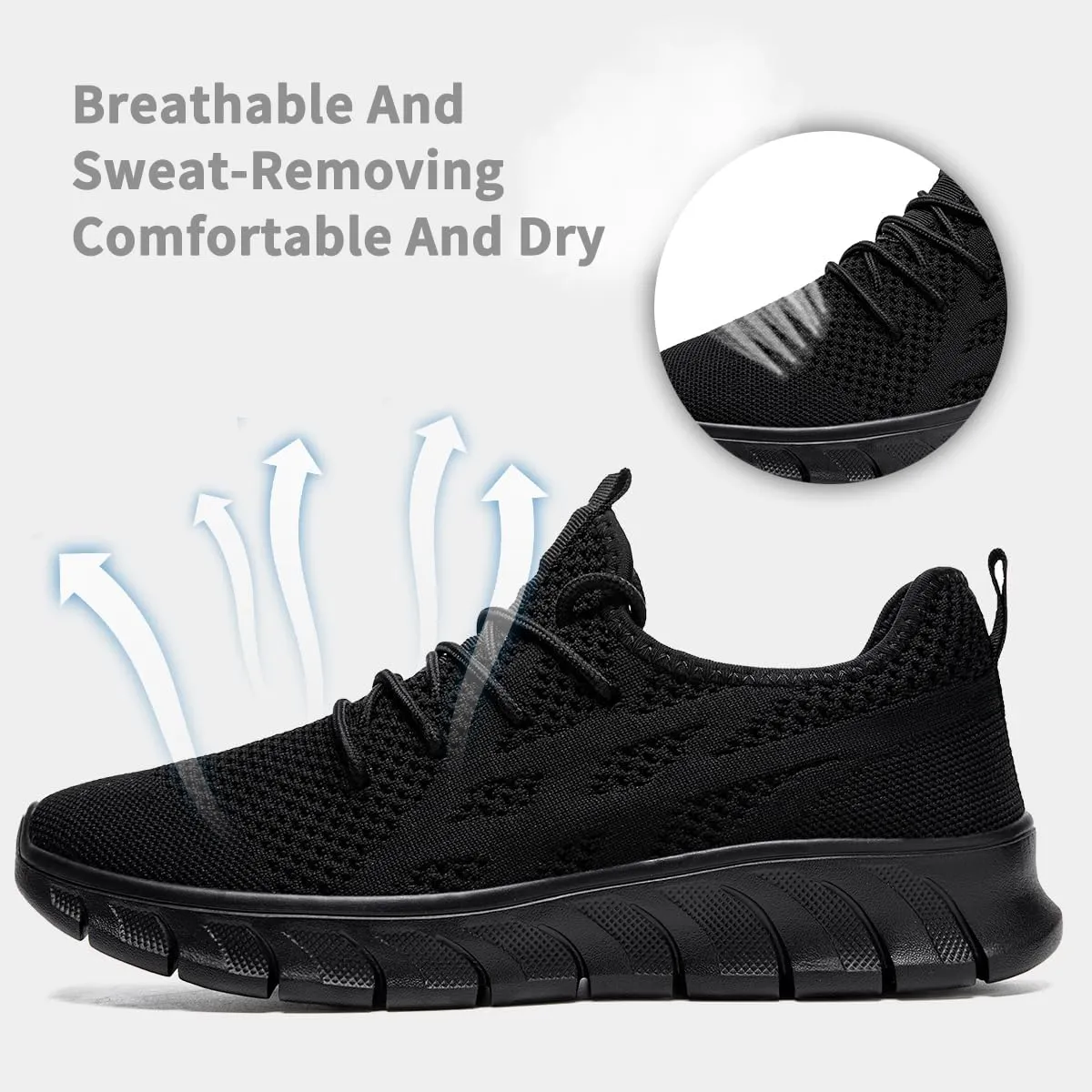 Women's Running Shoes Lightweight Walking Sneakers Tennis Athletic Lace Up Gym Casual Fashion Fitness Sports Soft Sole Mesh Workout Comfortable