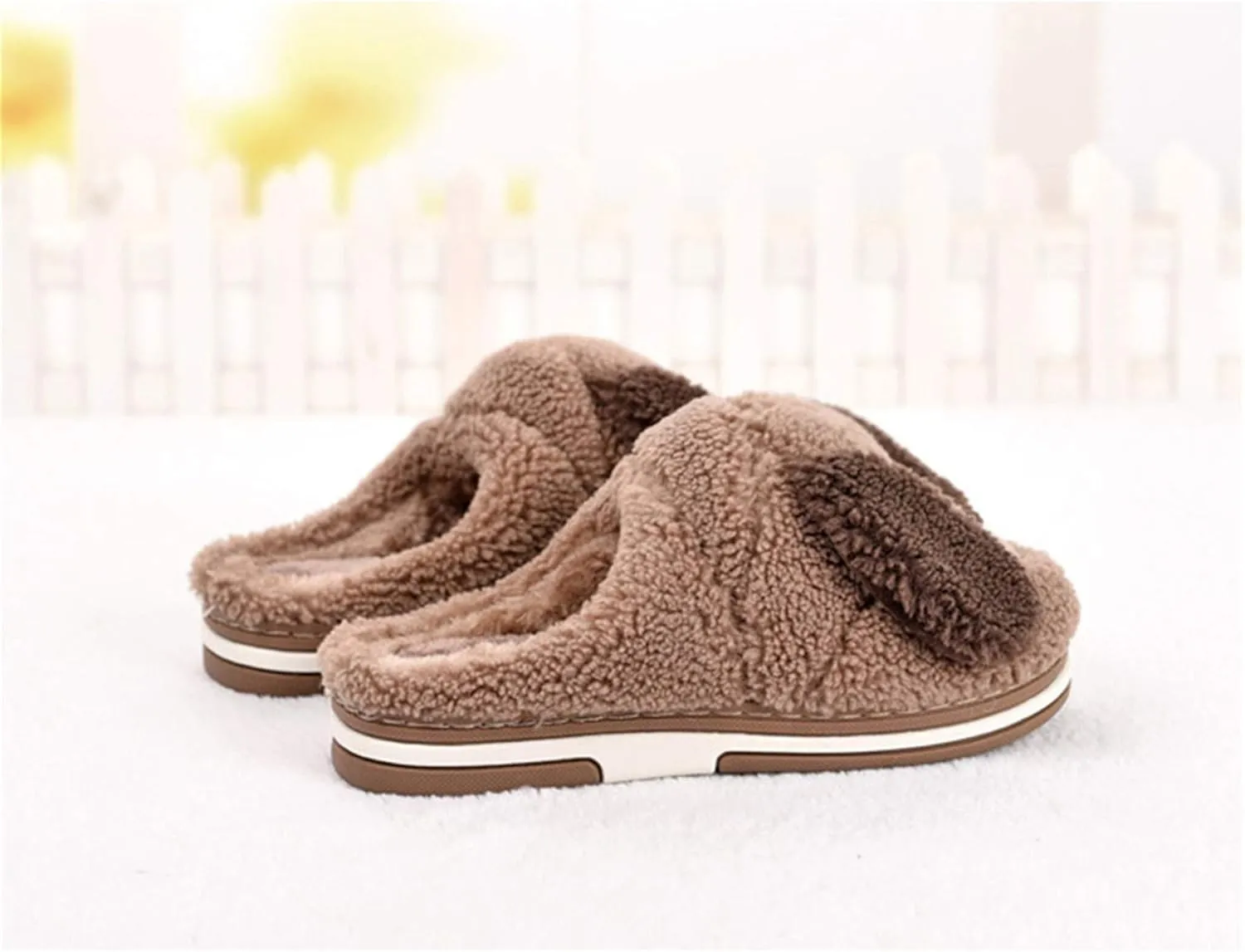 Women's Slippers Dog Animal Slippers Cartoon Plush Slippers Winter Warm Slippers Home Slippers