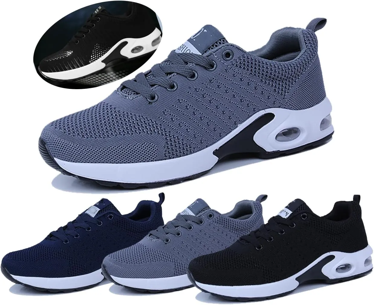Womens Sneakers Air Cushion Running Shoes Lightweight Tennis Walking Shoes Mesh Breathable Gym Work Fashion Sneakers Athletic Comfortable Casual,Orthopedic Shoes for Women