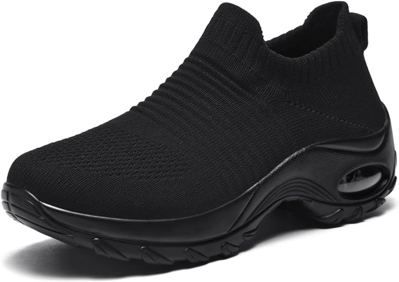 Women's Walking Shoes Sock Sneakers - Mesh Slip On Air Cushion Lady Girls Modern Jazz Dance Easy Shoes Platform Loafers