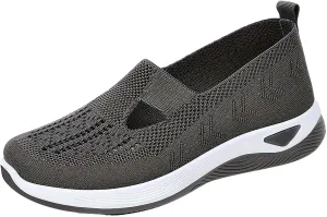 Women's Woven Orthopedic Breathable Soft Shoes Tennis Shoes Womens Wide Feet Casual Work Shoes Platform Sneakers White Tennis Shoe Loafers Dress Shoe