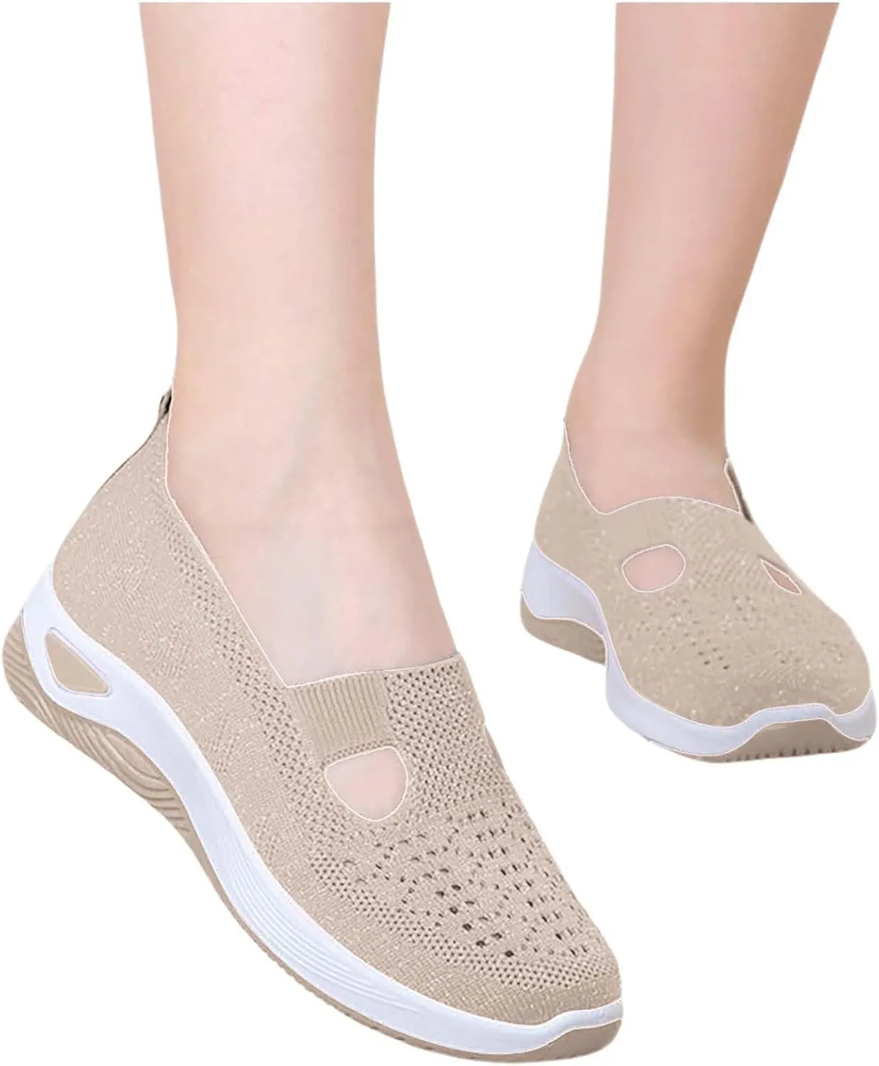 Women's Woven Orthopedic Breathable Soft Walking Running Shoes for Men Wide Feet Men's Shoes Casual Slip On Sneakers Black Tennis Shoe Loafers Shoe