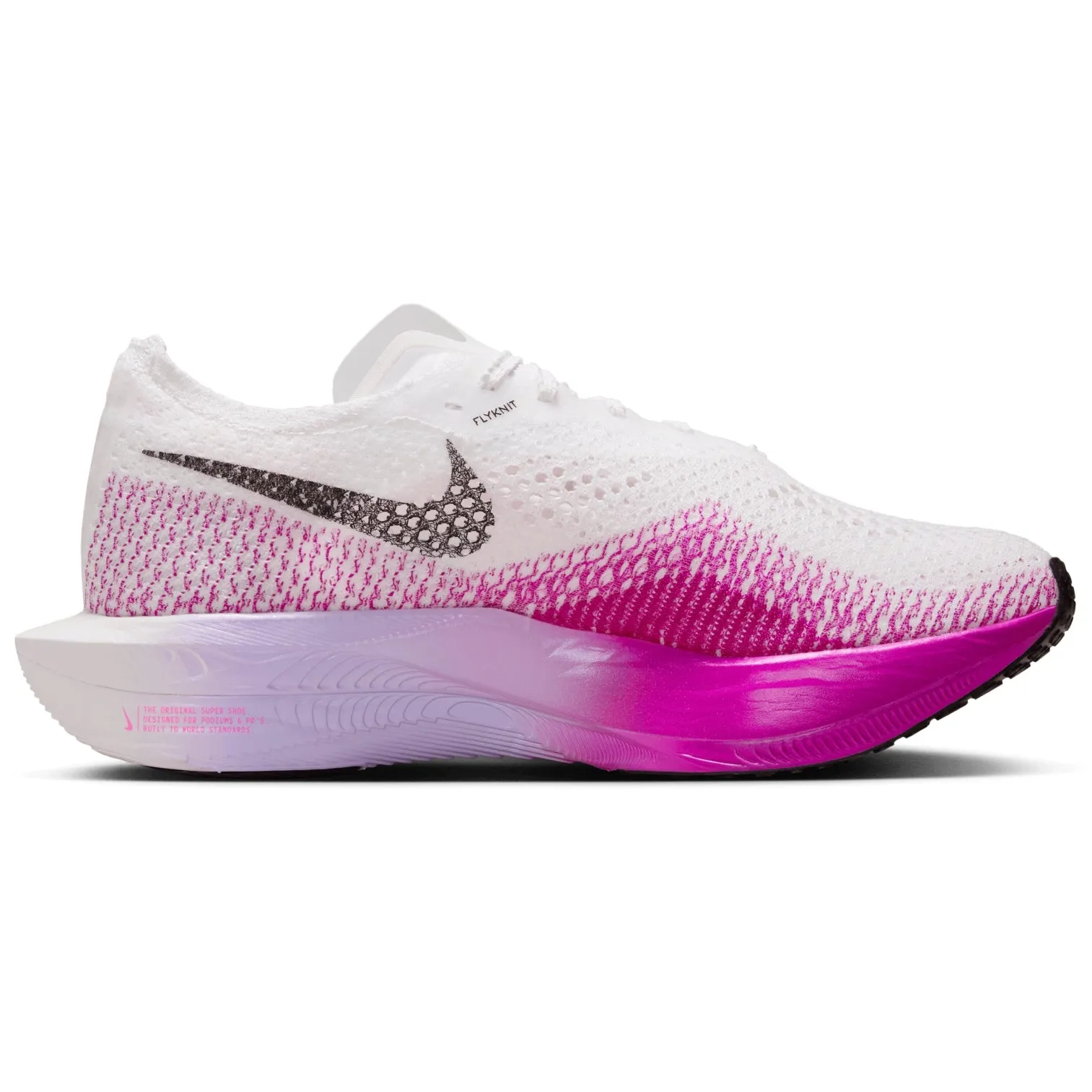 Women's Zoomx Vaporfly Next 3 Fk White/Black-Vvd Prpl-Prpl Agt