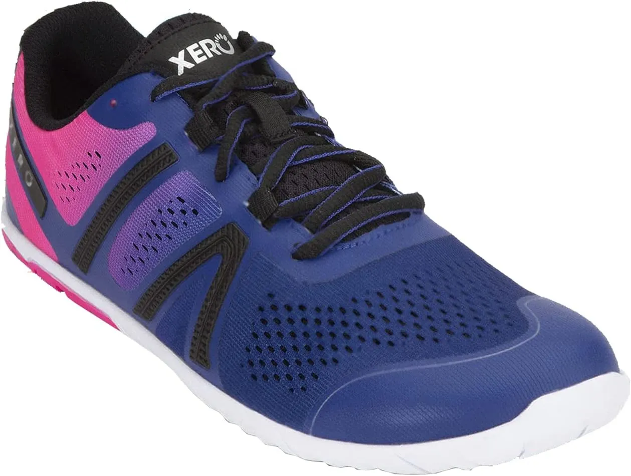 Xero Shoes Women's HFS Original Barefoot Running Shoes, Sodalite Blue/Pink Glow, 6
