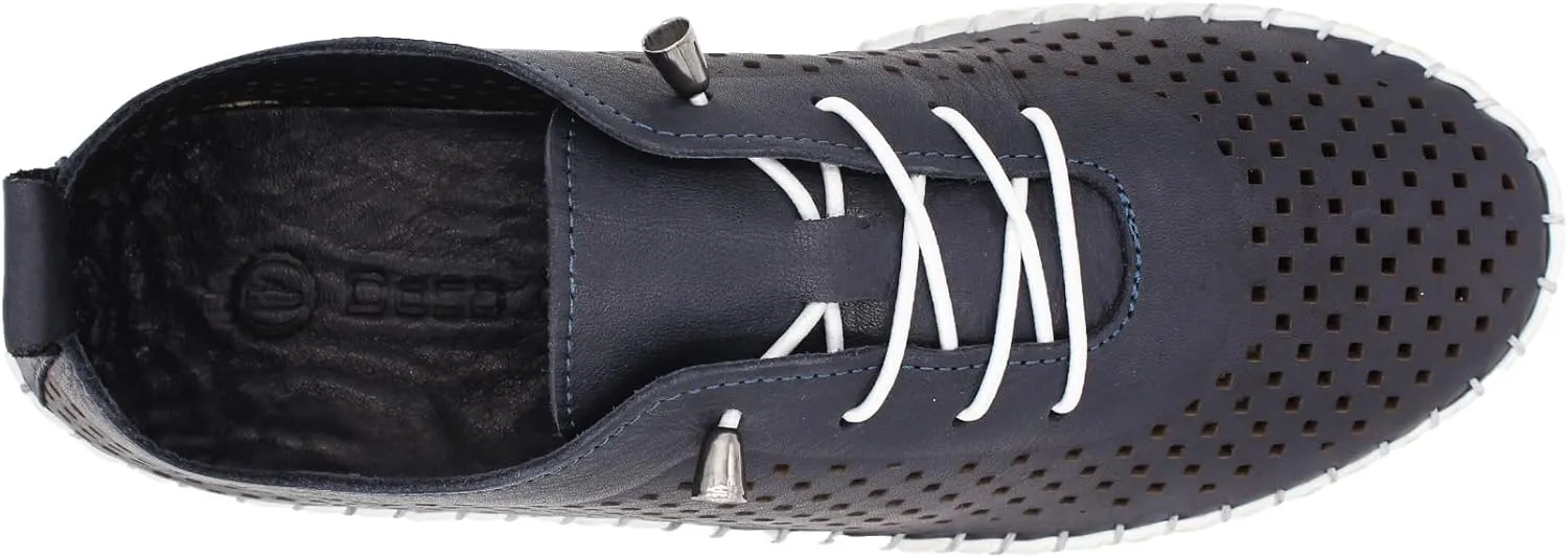 Yalova Women's Elastic Slip-On Shoes – Soft Perforated Leather, Handstitched Summer Shoe | Made in Turkey |