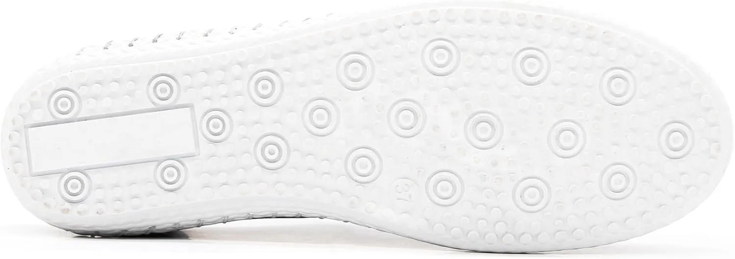 Yalova Women's Elastic Slip-On Shoes – Soft Perforated Leather, Handstitched Summer Shoe | Made in Turkey |