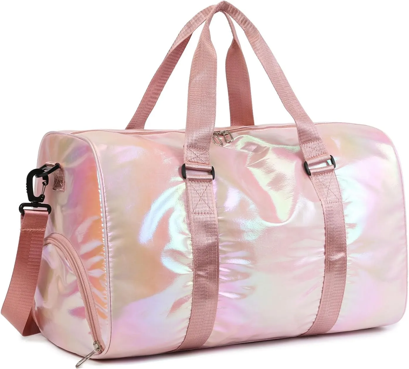 Yaopeing Gym Bag with Shoes Compartment,Sports Duffle Bag for Women,Waterproof Travel Gym Tote Bags for Swimming,Yoga,Fitness,Camping,Pink