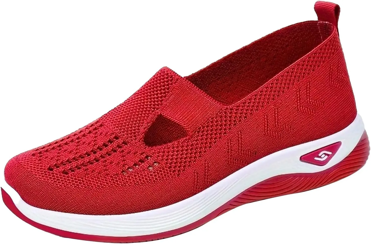 Zapatos Ortopédicos para Mujer, Women's Woven Orthopedic Breathable Soft Sole Shoes, Go Walking Slip On Casual Comfortable Diabetic Sneaker