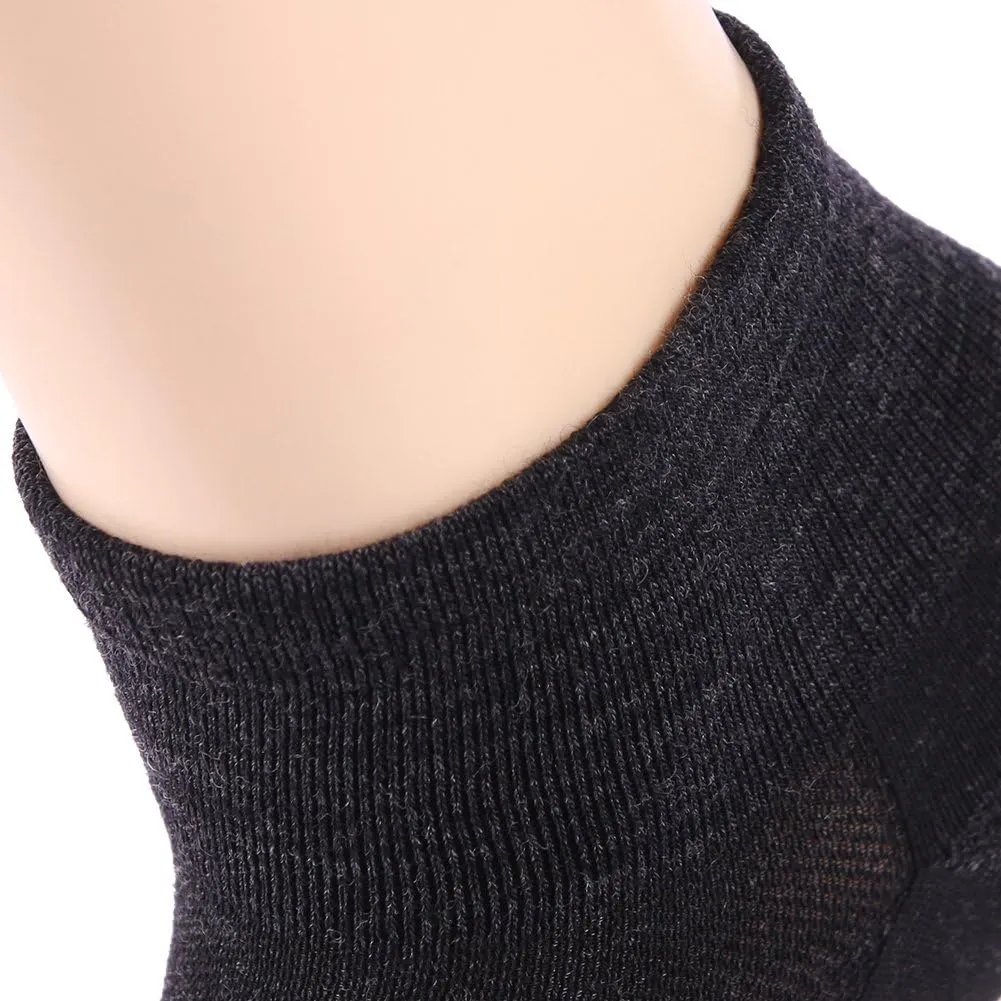 ZEAL WOOD Merino Wool Ankle Athletic Socks Low Cut Running Golf Tennis Hiking Socks Quarter 3 Pairs