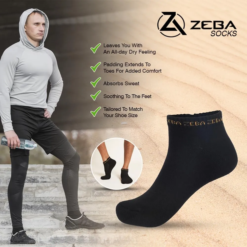 ZEBA Unisex Crew Socks - Experience Ultimate Comfort with Soft Breathable Socks for Men and Women