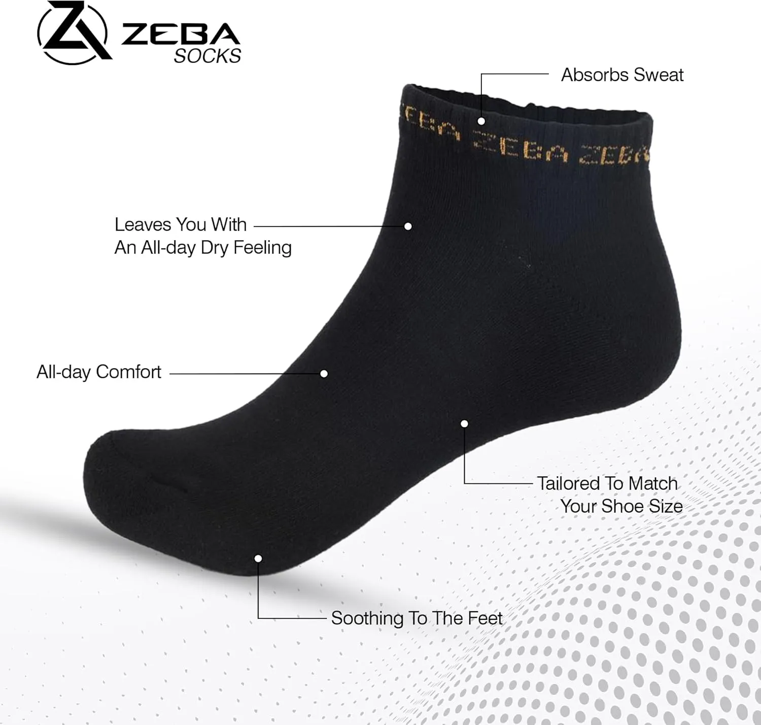 ZEBA Unisex Crew Socks - Experience Ultimate Comfort with Soft Breathable Socks for Men and Women