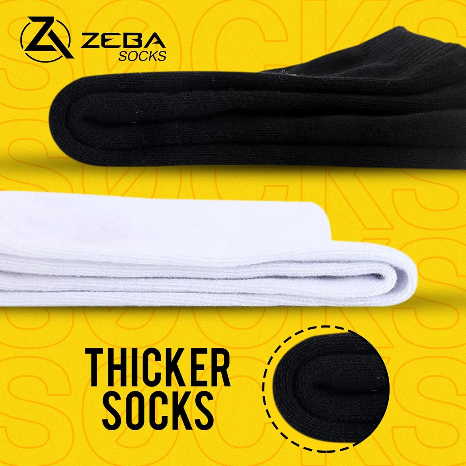 ZEBA Unisex Crew Socks - Experience Ultimate Comfort with Soft Breathable Socks for Men and Women